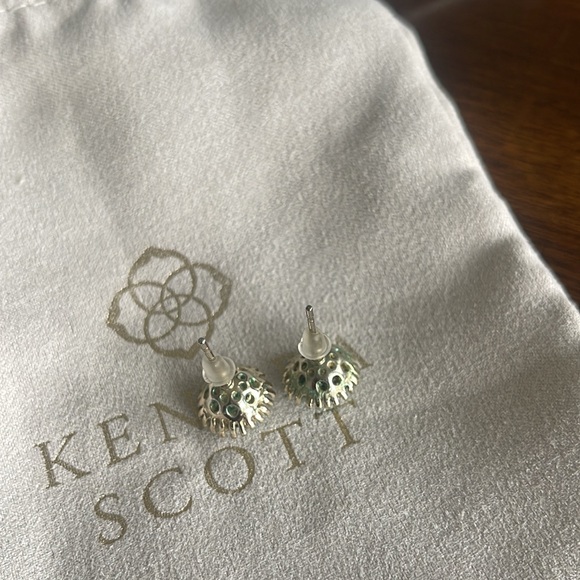 Kendra Scott Gold and Green Stud Earrings - Picture 2 of 2